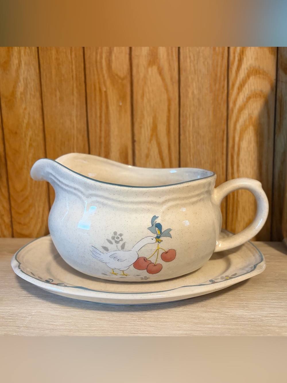 International China Marmalade Gravy Boat with Dish